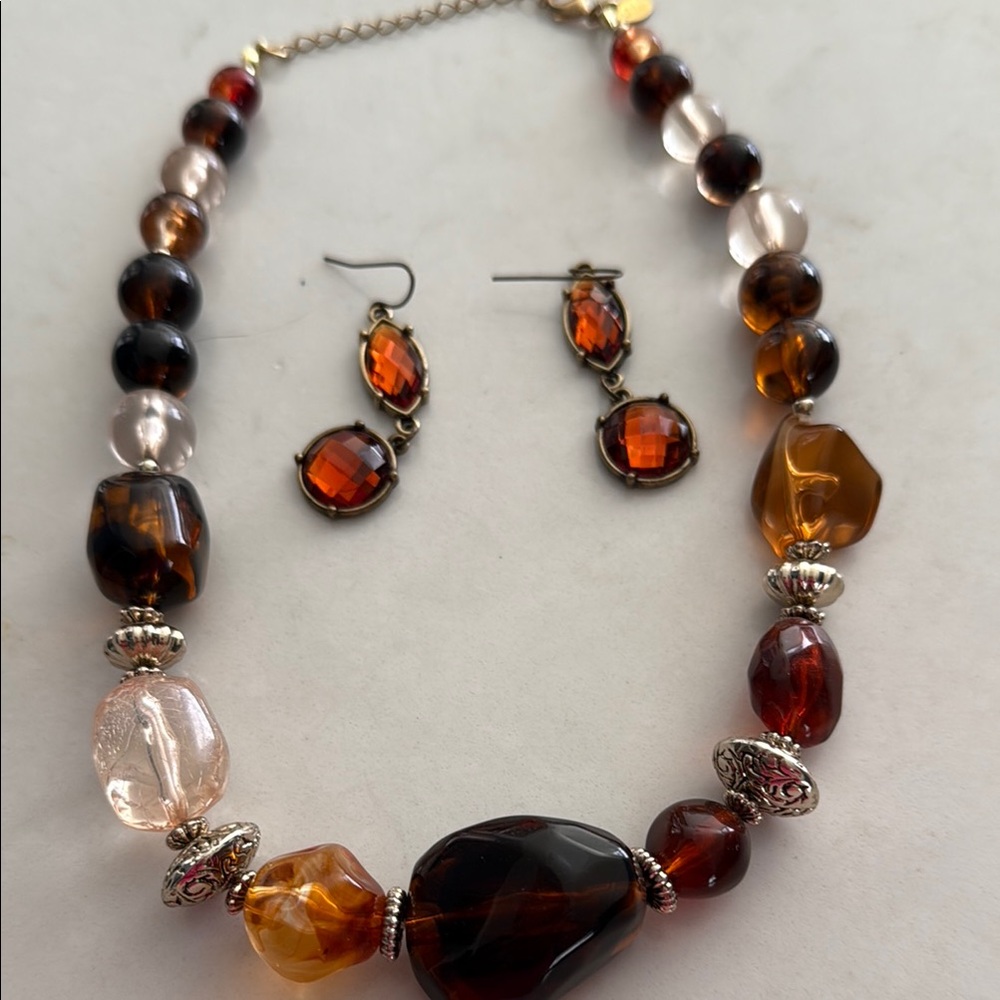 A bundle of Chunky fun necklaces and earrings